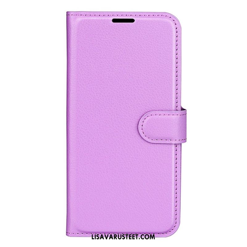 Kotelot Xiaomi Redmi Note 13 Pro 5g Classic Litchi Faux Leather Suojakuori