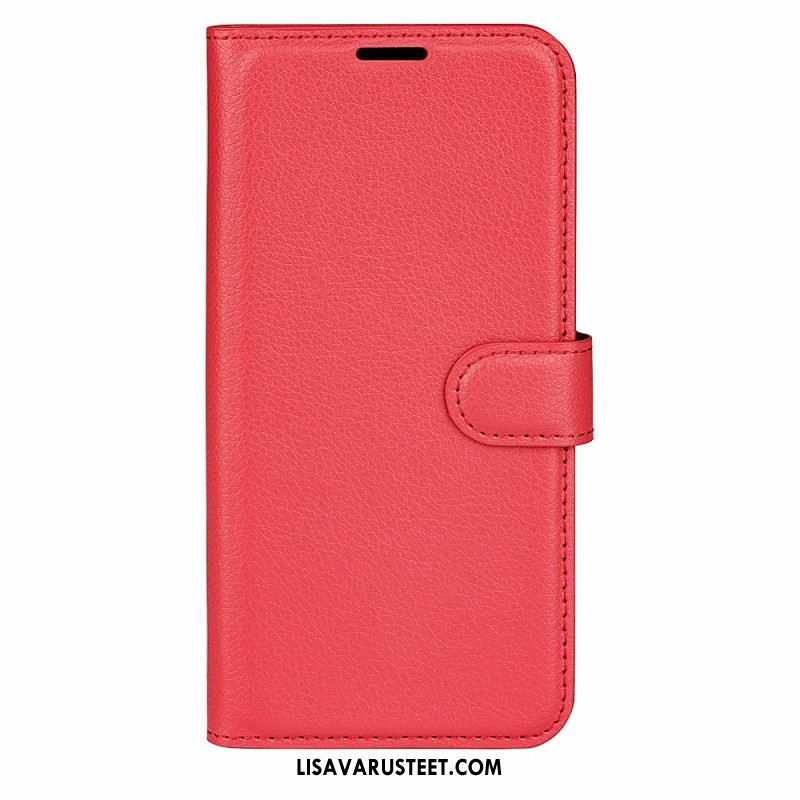 Kotelot Xiaomi Redmi Note 13 Pro Plus 5g Classic Litchi Faux Leather Suojakuori