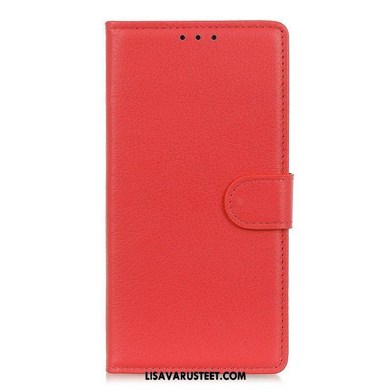 Kotelot iPhone 13 Mini Perinteinen Litchi Faux Leather