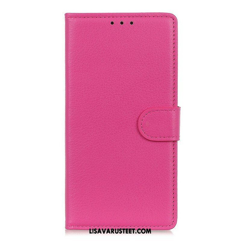 Kotelot iPhone 13 Mini Perinteinen Litchi Faux Leather