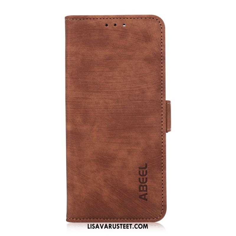 Kotelot iPhone 16 Abeel Vintage Faux Leather Suojakuori