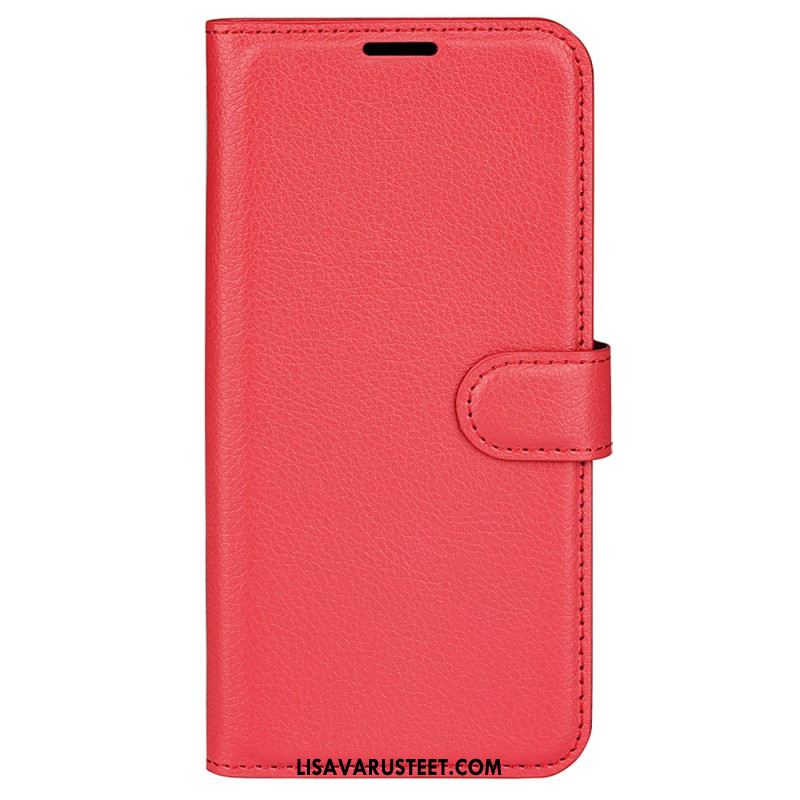 Kuoret Oneplus 12r Classic Litchi Faux Leather