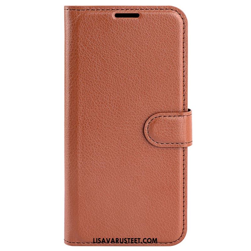 Kuoret Oneplus 12r Classic Litchi Faux Leather