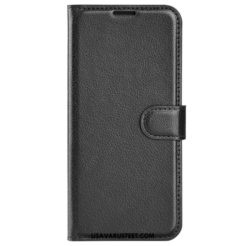 Kuoret Oppo Reno 12f 5g Classic Litchi Faux Leather