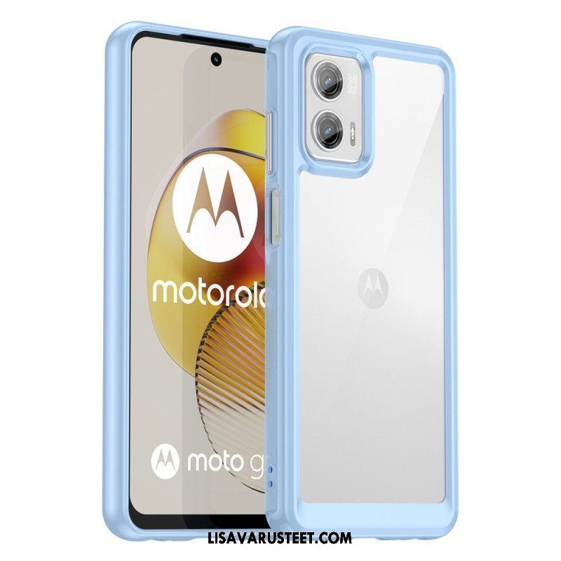 Kuori Moto G73 5G Läpinäkyvä Hybridi