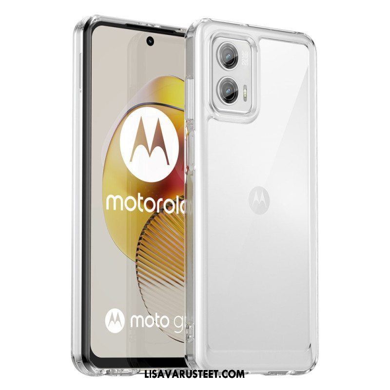 Kuori Moto G73 5G Läpinäkyvä Hybridi