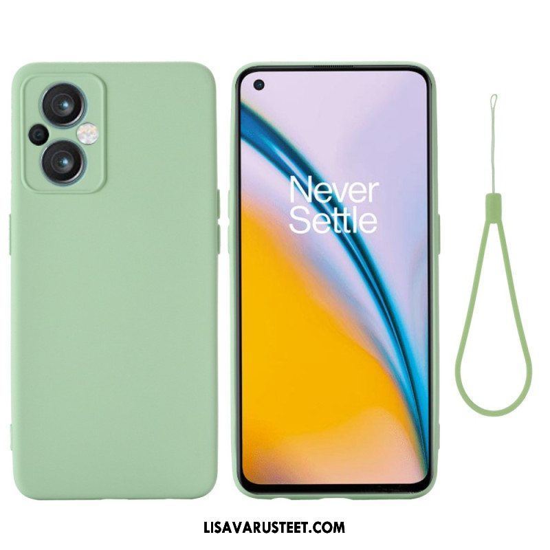 Kuori Oppo Reno 8 Lite Suojaketju Kuori Strappy Nestemäinen Silikoni