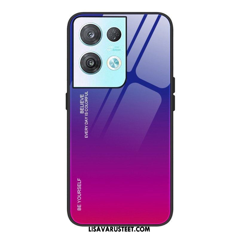 Kuori Oppo Reno 8 Pro Usko Karkaistua Lasia