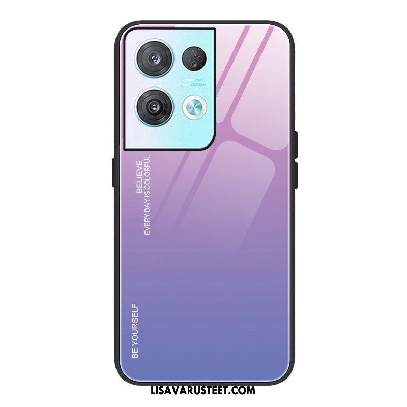 Kuori Oppo Reno 8 Pro Usko Karkaistua Lasia