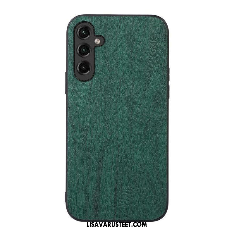 Kuori Samsung Galaxy A14 / A14 5G Faux Leather Wood Effect