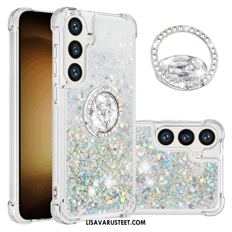 Kuori Samsung Galaxy S24 Plus 5g Glitter Ring -tuki