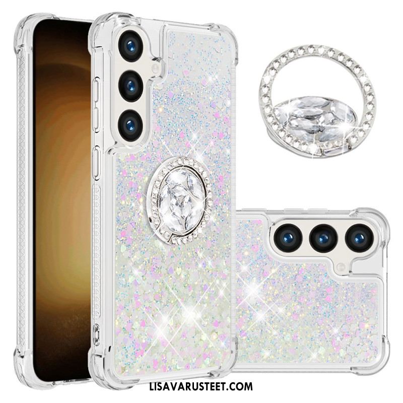 Kuori Samsung Galaxy S24 Plus 5g Glitter Ring -tuki