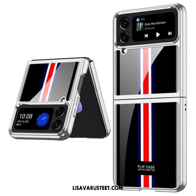 Kuori Samsung Galaxy Z Flip 4 Kotelot Flip Gkk Kolmivärinen Karkaistu Lasi