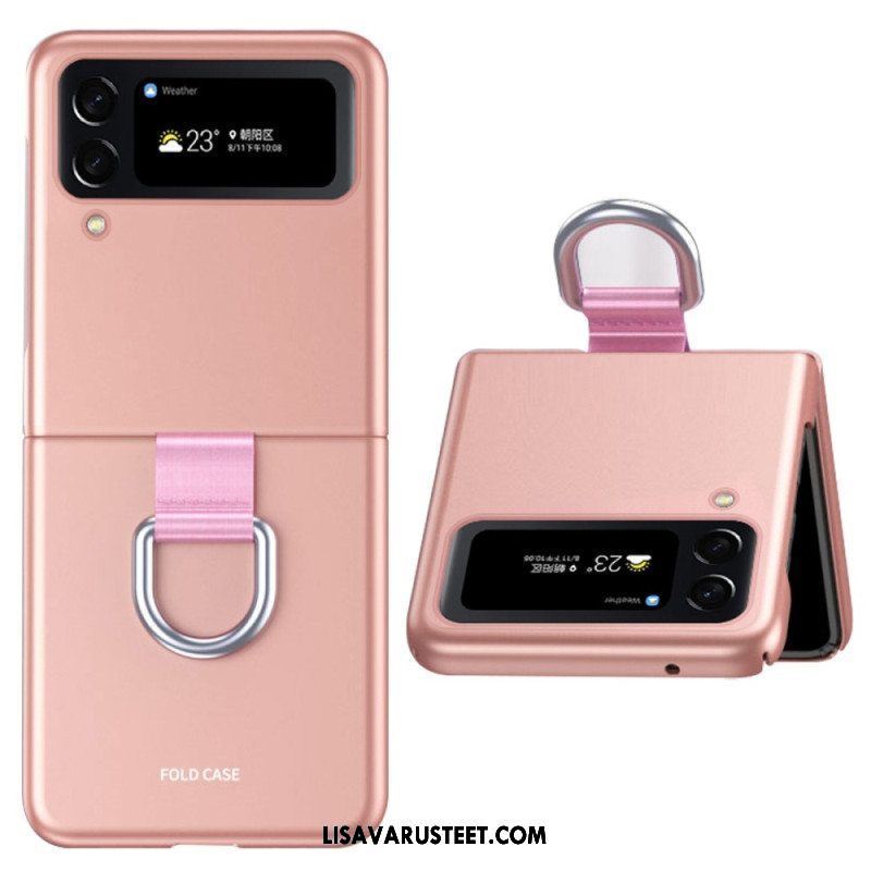 Kuori Samsung Galaxy Z Flip 4 Kotelot Flip Skin-touch Renkaalla