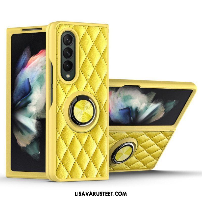 Kuori Samsung Galaxy Z Fold 3 5G Pehmustettu Ring-supportilla