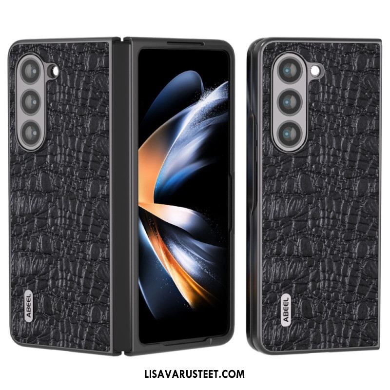 Kuori Samsung Galaxy Z Fold 5 Abeel Crocodile Skin Style