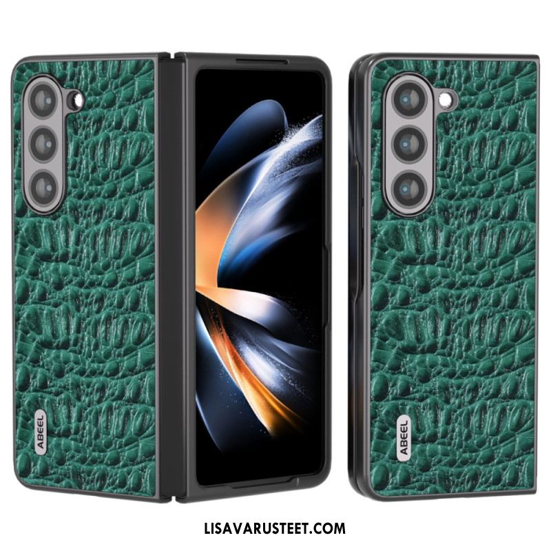 Kuori Samsung Galaxy Z Fold 5 Abeel Crocodile Skin Style