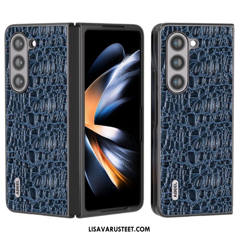 Kuori Samsung Galaxy Z Fold 5 Abeel Crocodile Skin Style