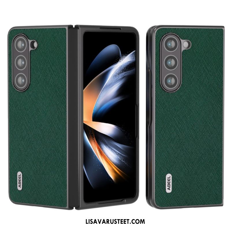 Kuori Samsung Galaxy Z Fold 5 Aitoa Abeel-kudottua Nahkaa