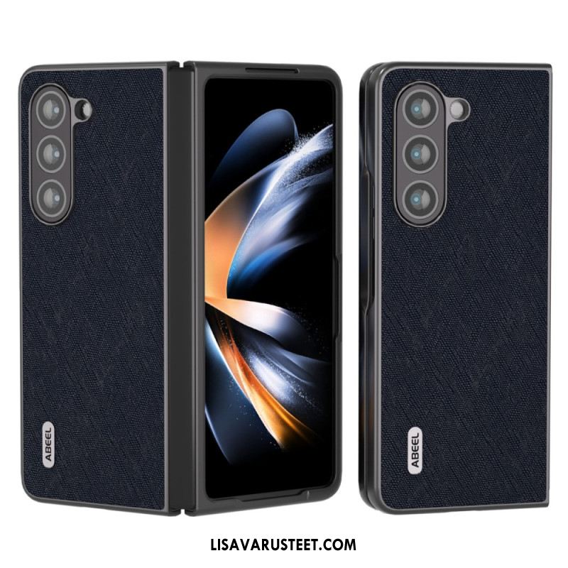 Kuori Samsung Galaxy Z Fold 5 Aitoa Abeel-kudottua Nahkaa