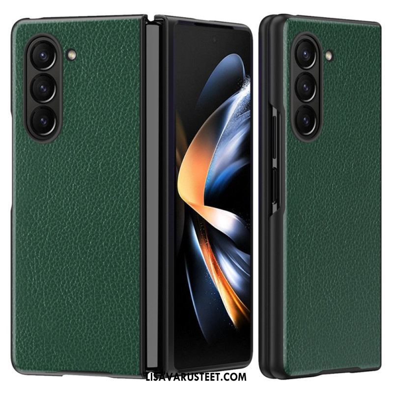 Kuori Samsung Galaxy Z Fold 6 Litsi Keinonahkaa