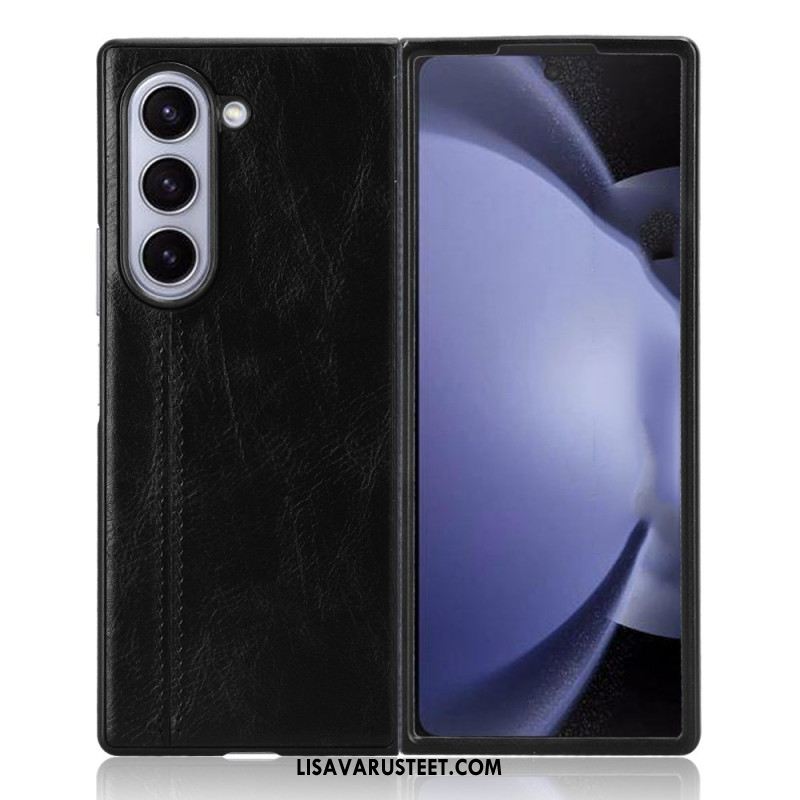 Kuori Samsung Galaxy Z Fold 6 Nahan Ompeleet Suojakuori