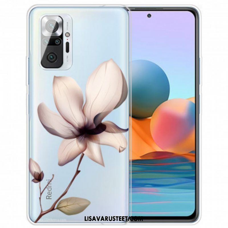 Kuori Xiaomi Redmi Note 10 Pro Läpinäkyvä Yksi Kukka