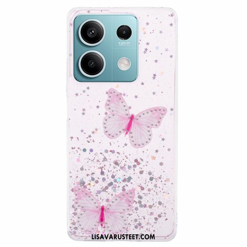 Kuori Xiaomi Redmi Note 13 5g Perhoset Glitter