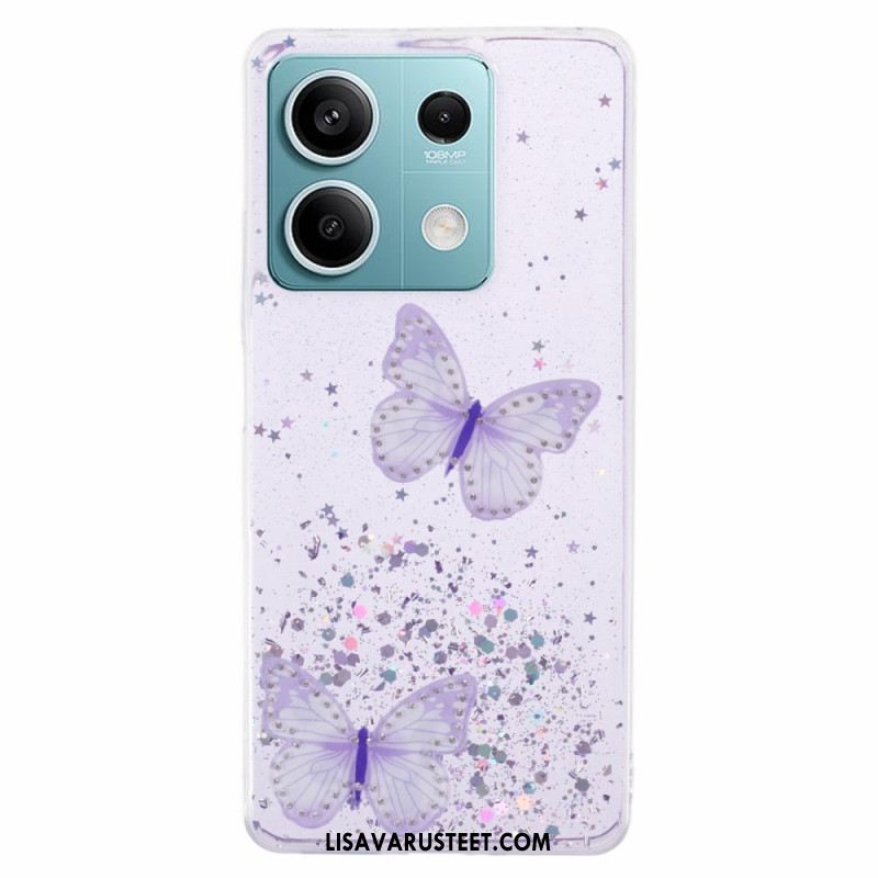 Kuori Xiaomi Redmi Note 13 5g Perhoset Glitter