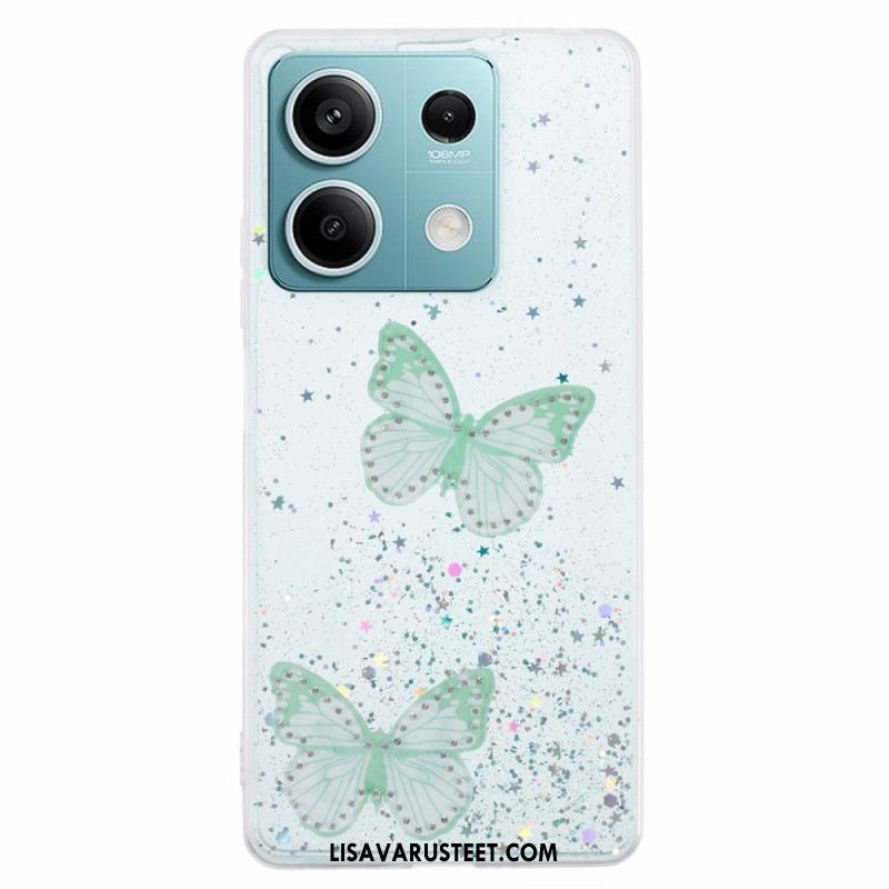 Kuori Xiaomi Redmi Note 13 5g Perhoset Glitter