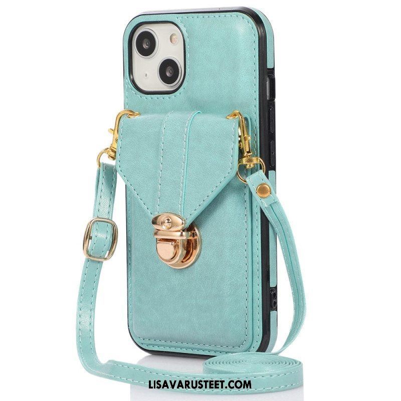 Kuori iPhone 14 Lompakkokotelo Crossbody Lompakko