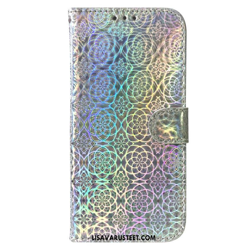 Nahkakotelo Samsung Galaxy A55 5g Strappy Disco -tyyli