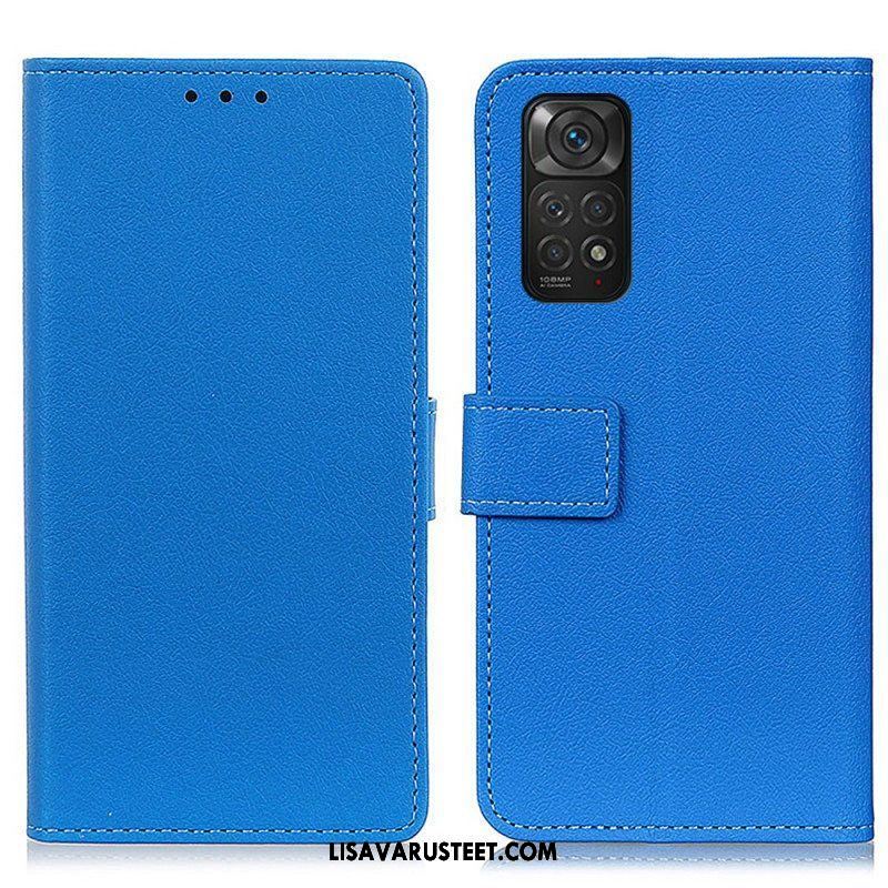 Nahkakotelo Xiaomi Redmi Note 11 / 11S Premium Lychee Faux Leather