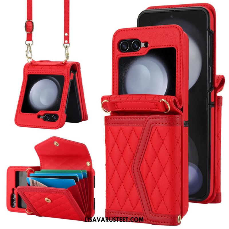 Puhelinkuoret Samsung Galaxy Z Flip 6 Crossbody Ja Lanyard Korttipidike