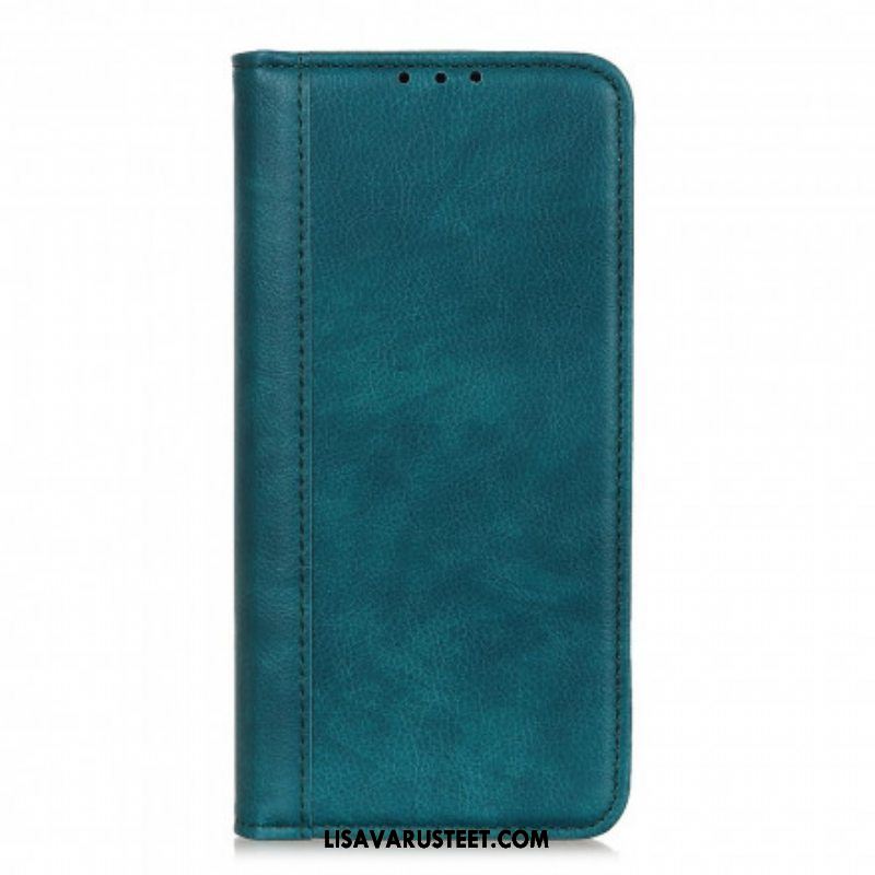 Puhelinkuoret Xiaomi Redmi Note 10 5G Kotelot Flip Litchi Split Leather -versio