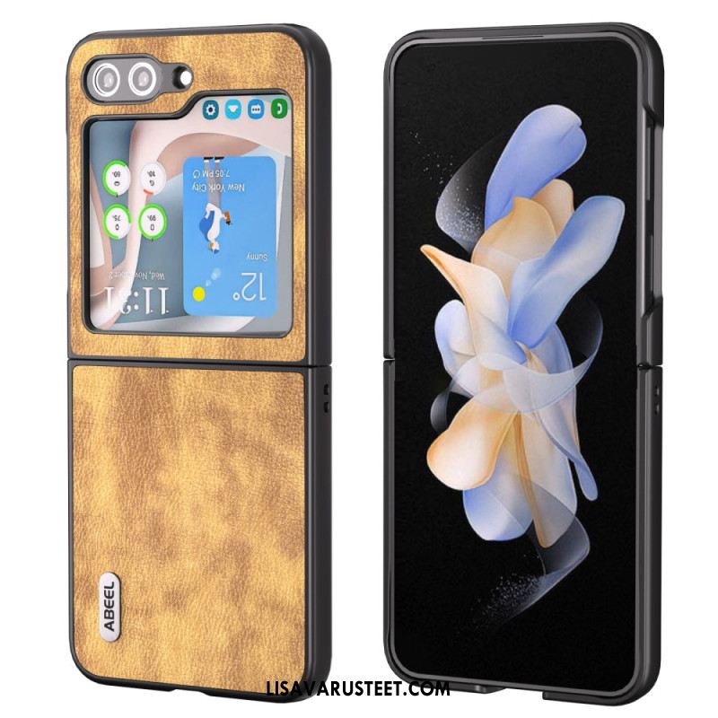 Case Samsung Galaxy Z Flip 5 Puhelinkuoret Abeel Vintage -nahkaefekti