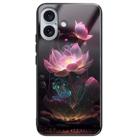 Case iPhone 16 Plus Puhelinkuoret Karkaistu Lotus Rose -lasi