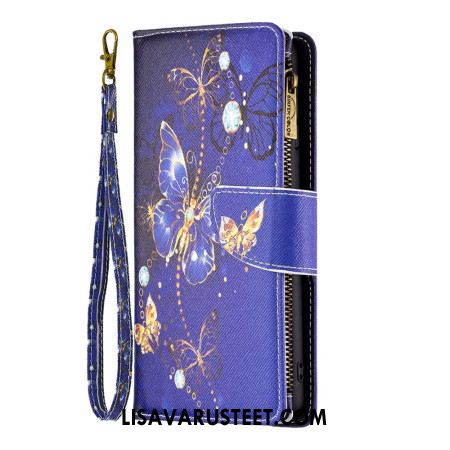 Kotelot Xiaomi Redmi Note 13 Pro 5g Puhelinkuoret Purple Butterflies -lompakko