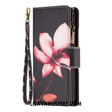 Kotelot iPhone 16 Plus Puhelinkuoret Lotus Strap -lompakko