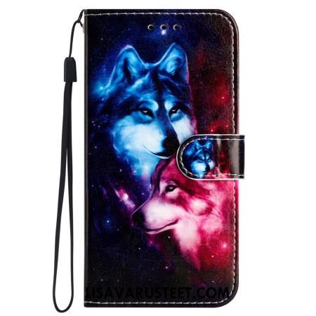 Kotelot iPhone 16 Pro Lanyard Wolves