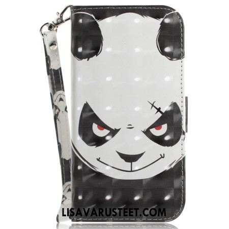 Kotelot iPhone 16 Pro Max Vihainen Panda Hihnalla