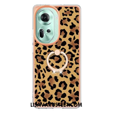 Kuori Oppo Reno 11 5g Leopardprinttisormusteline