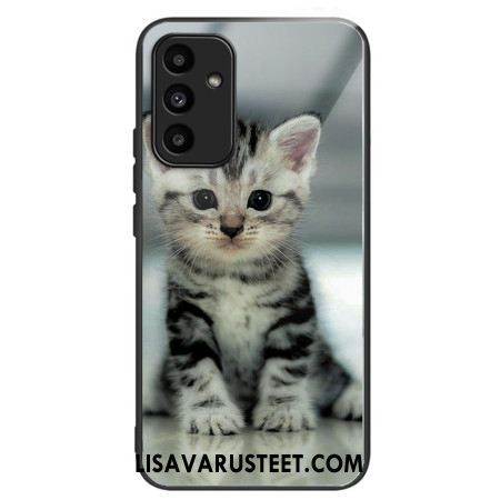 Kuori Samsung Galaxy A15 Tempered Glass Kitten Suojakuori