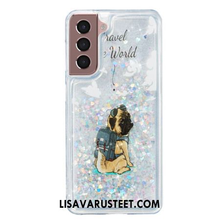 Kuori Samsung Galaxy S24 Plus 5g Liquid Glitter Dog