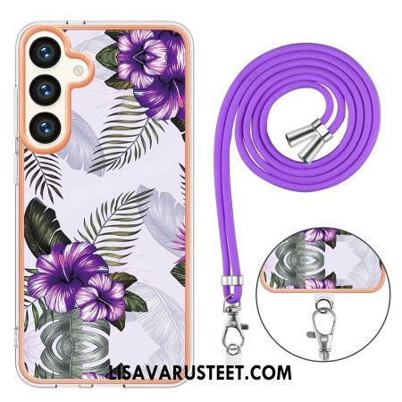 Kuori Samsung Galaxy S24 Plus 5g Purple Flowers Johto