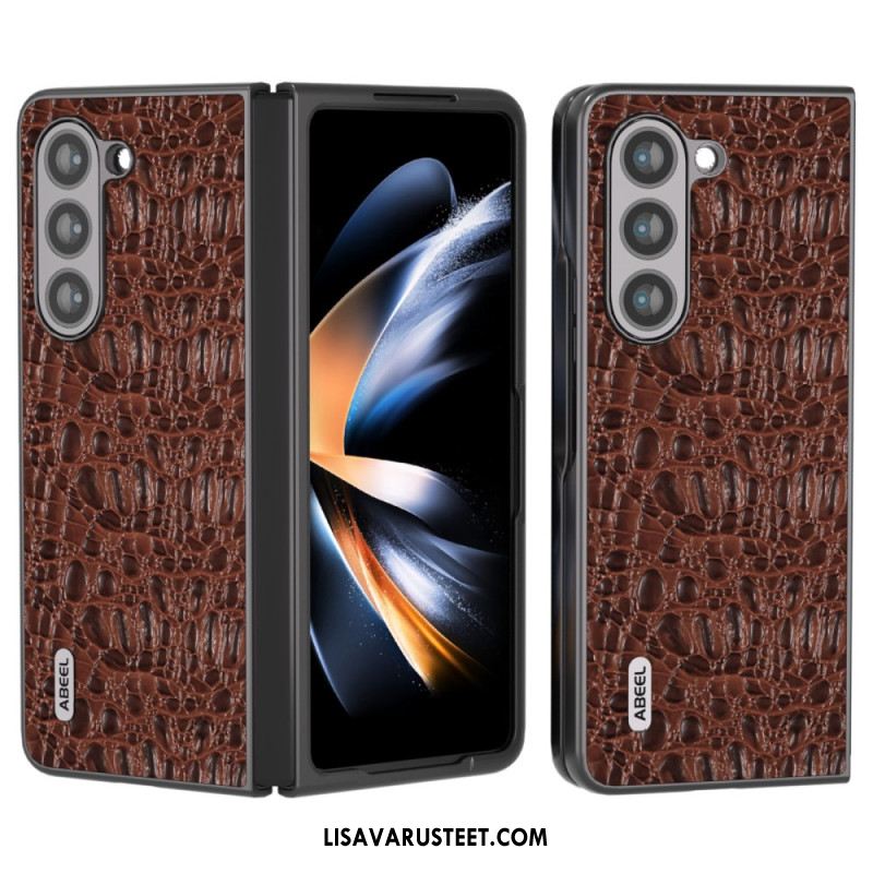 Kuori Samsung Galaxy Z Fold 5 Abeel Crocodile Skin Style