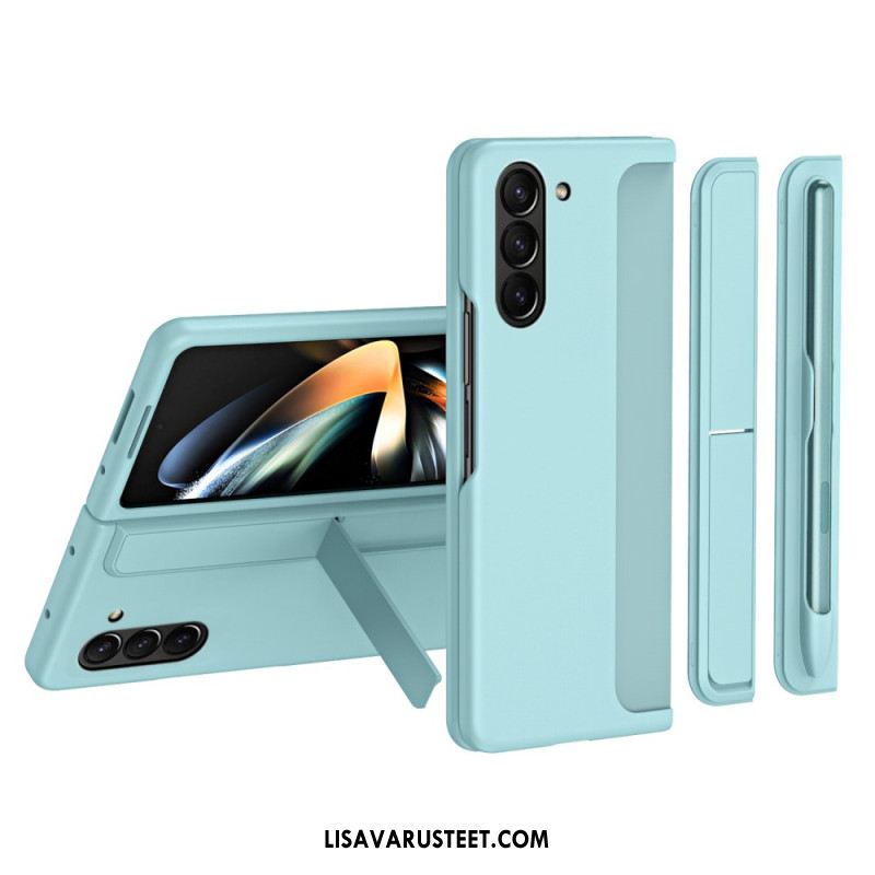 Kuori Samsung Galaxy Z Fold 5 Jalustalla Ja Kynän Pidikkeellä