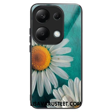 Kuori Xiaomi Redmi Note 13 Pro 4g Tempered Glass Daisies Suojakuori