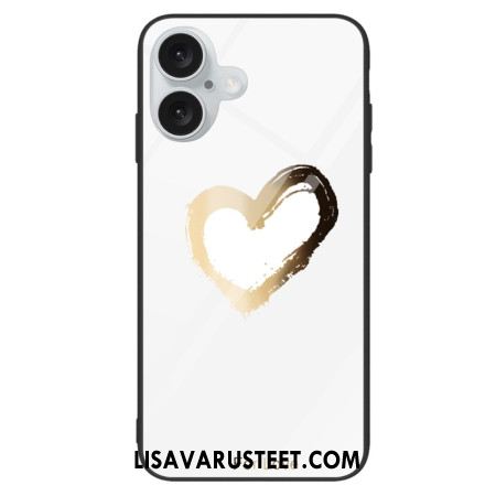 Kuori iPhone 16 Plus Karkaistu Lasi Rakkaudelle