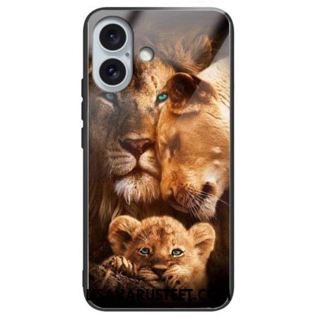 Kuori iPhone 16 Plus Lions Karkaistu Lasi